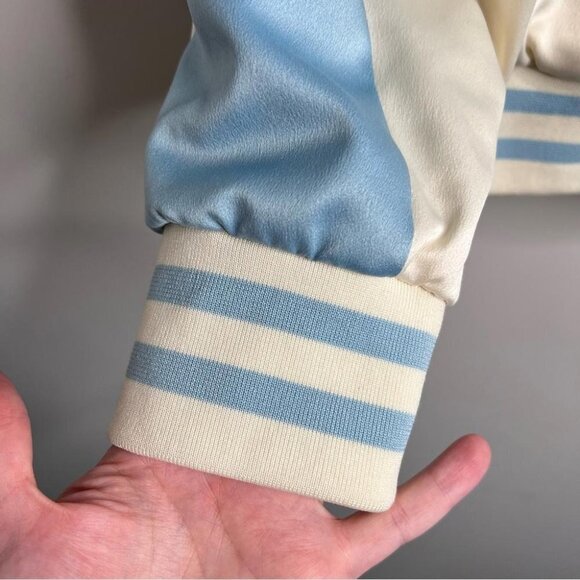 Disney Womens Size Medium Alice In Wonderland Souvenir Jacket Satin Bomber Coat - Picture 7 of 14